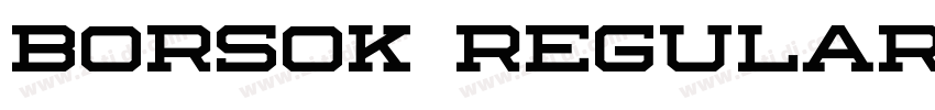 Borsok Regular字体转换
